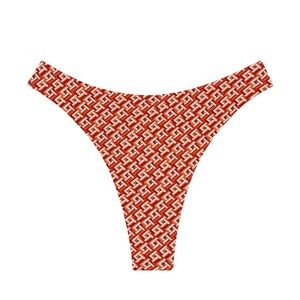 Monday Swimwear Lattice Geo Capri Thong Bottom Size Small